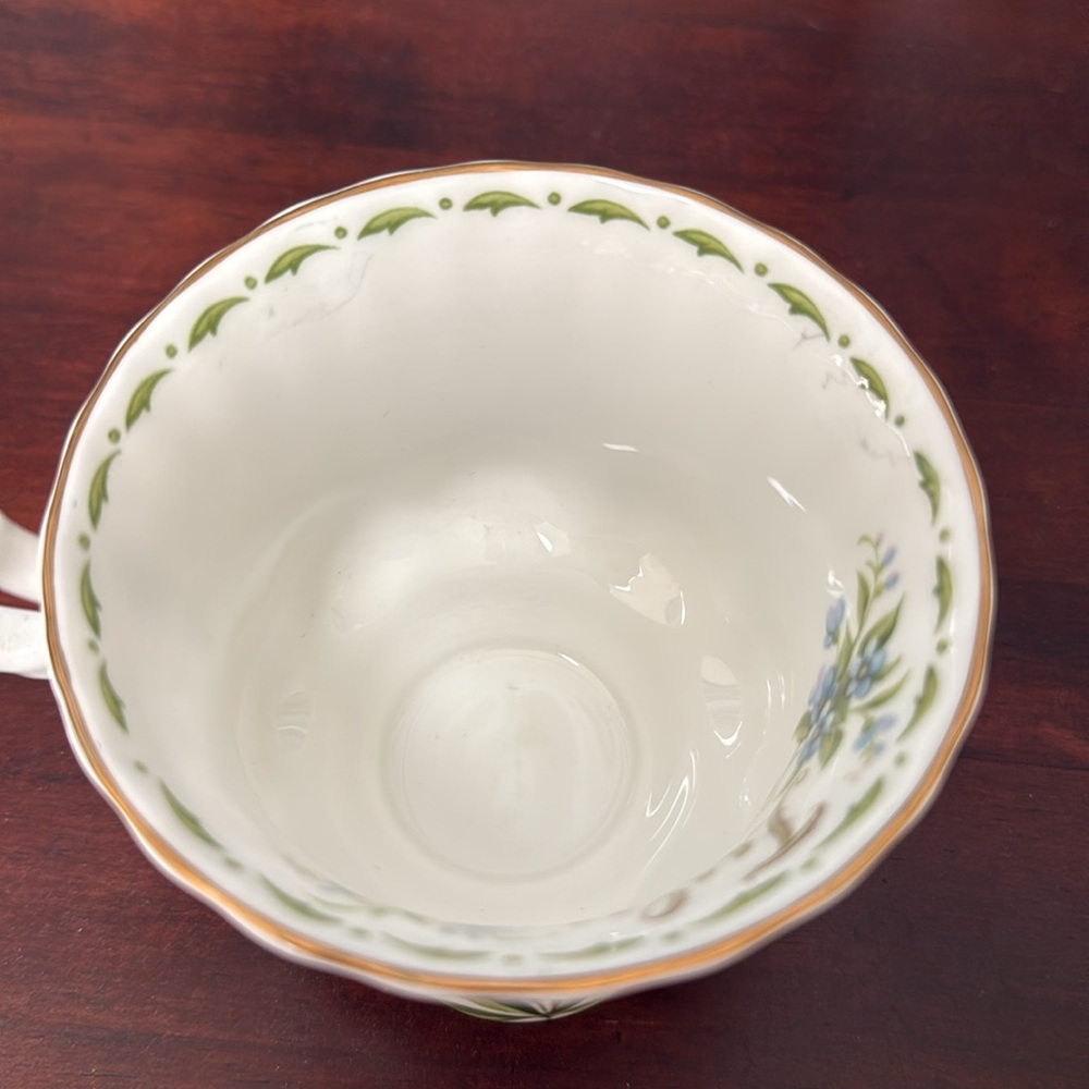 Royal Albert “July Forget-Me-Not” Bone China Floral Footed Cup; Cup only - Picture 6 of 12